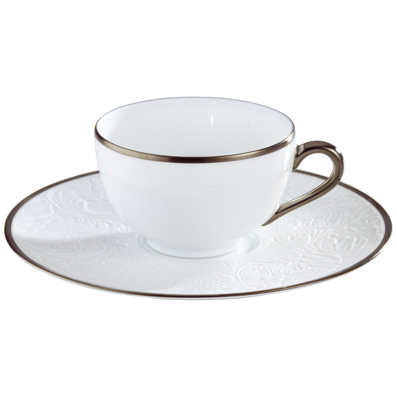 Saucer for All Tea Cups - 'Italian Renaissance' Filet Platine Mat