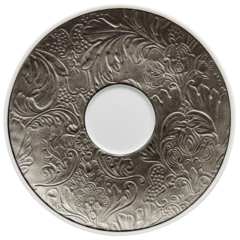 Tea Cup & Saucer 20cl - 'Italian Renaissance' Platinum