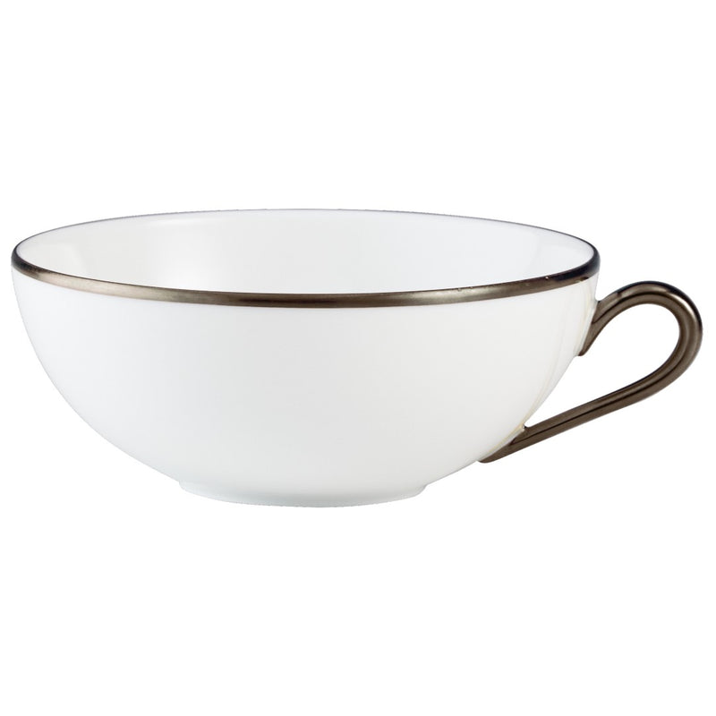 Tea Cup & Saucer 22cl - 'Italian Renaissance' Filet Platine Mat