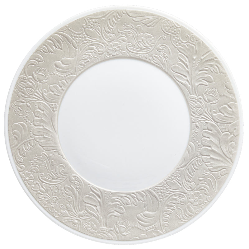 Starter and Dessert Plate - 'Italian Renaissance' Irise Pearl Grey
