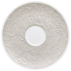Saucer for All Tea Cups - 'Italian Renaissance' Irise Pearl Grey