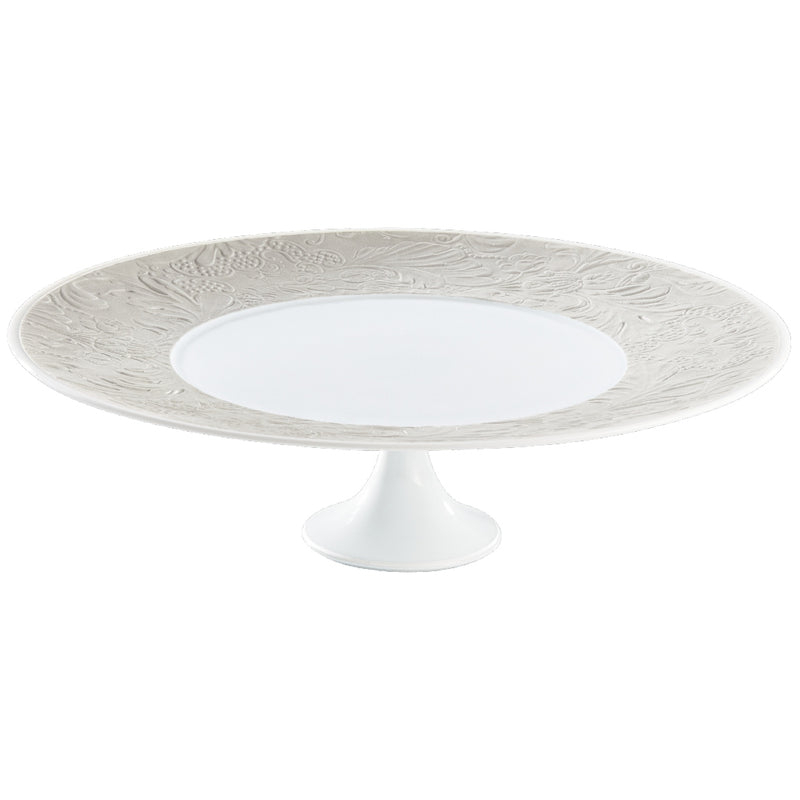 Petit Four Stand 27cm- 'Italian Renaissance' Irise Pearl Grey