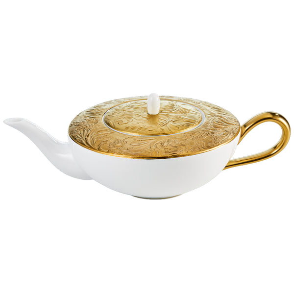Tea Pot - 'Italian Renaissance' Filet in Gold