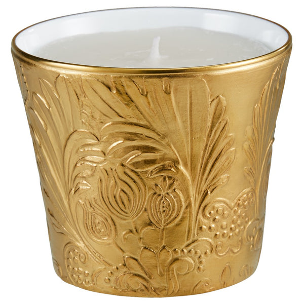 Candle Pot - 'Italian Renaissance' in Gold