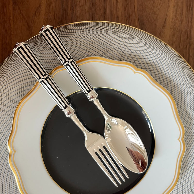 Dessert Plate - Mazurka Black