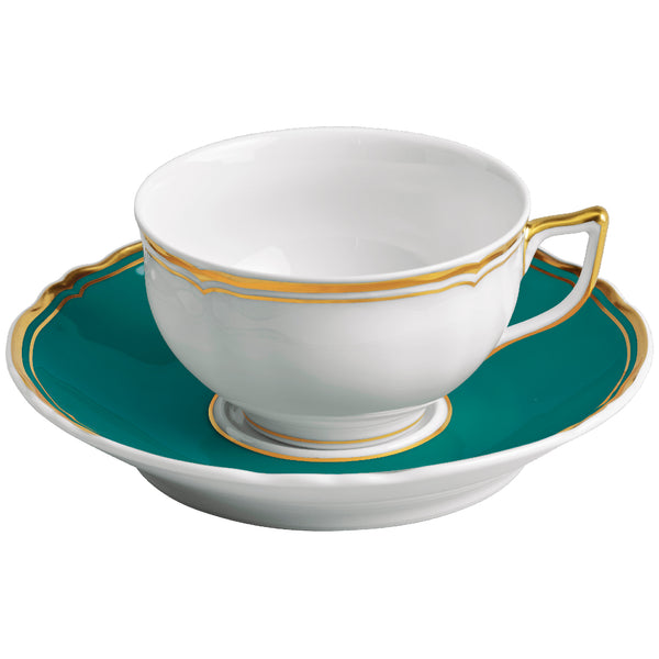 Tea Cup & Saucer - Mazurka Turquoise