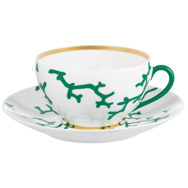 Breakfast Cup and Saucer - Cristobal Emerald