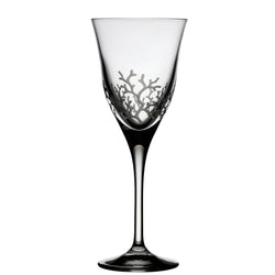 Coral Clear Water Glass