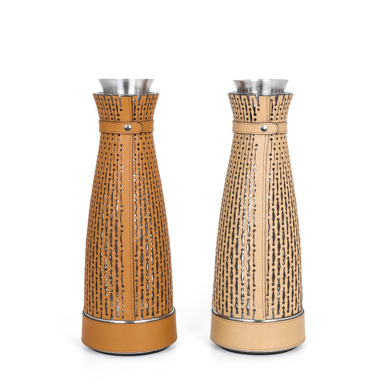 'Karen' Carafe with Thermal Base by Pinetti in Noisette