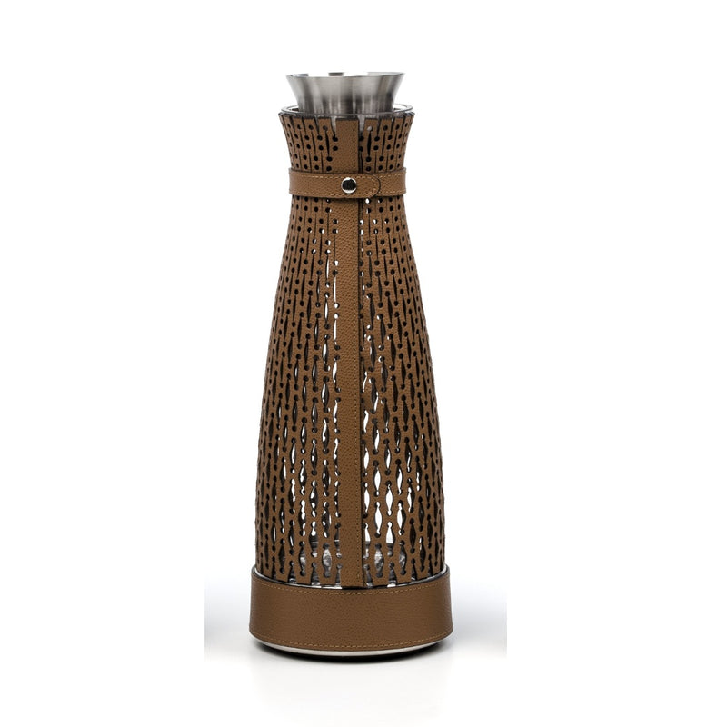 'Karen' Carafe with Thermal Base by Pinetti in Camel