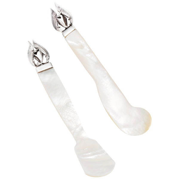 2 Caviar Knife "Sturgeon", Mother of Pearl by Sonja Quandt