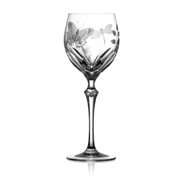 Springtime Clear White Wine Glass
