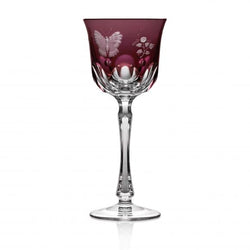 Springtime Amethyst Wine Glass