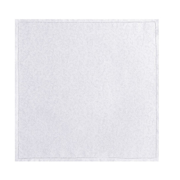 Portofino Fiori Linen Napkin in White by Le Jacquard Français
