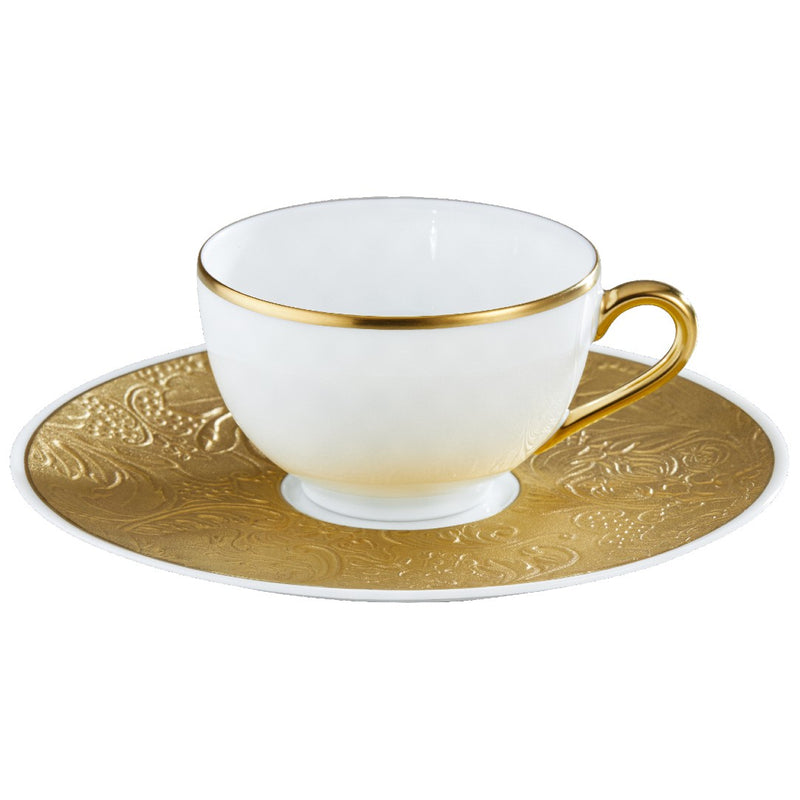 Tea Cup & Saucer 20cl - 'Italian Renaissance' in Gold