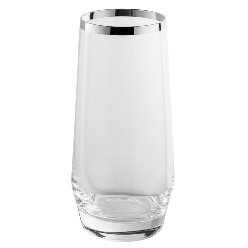 Longdrink Glass "Avantgarde" - Fine Silver Decor by Sonja Quandt