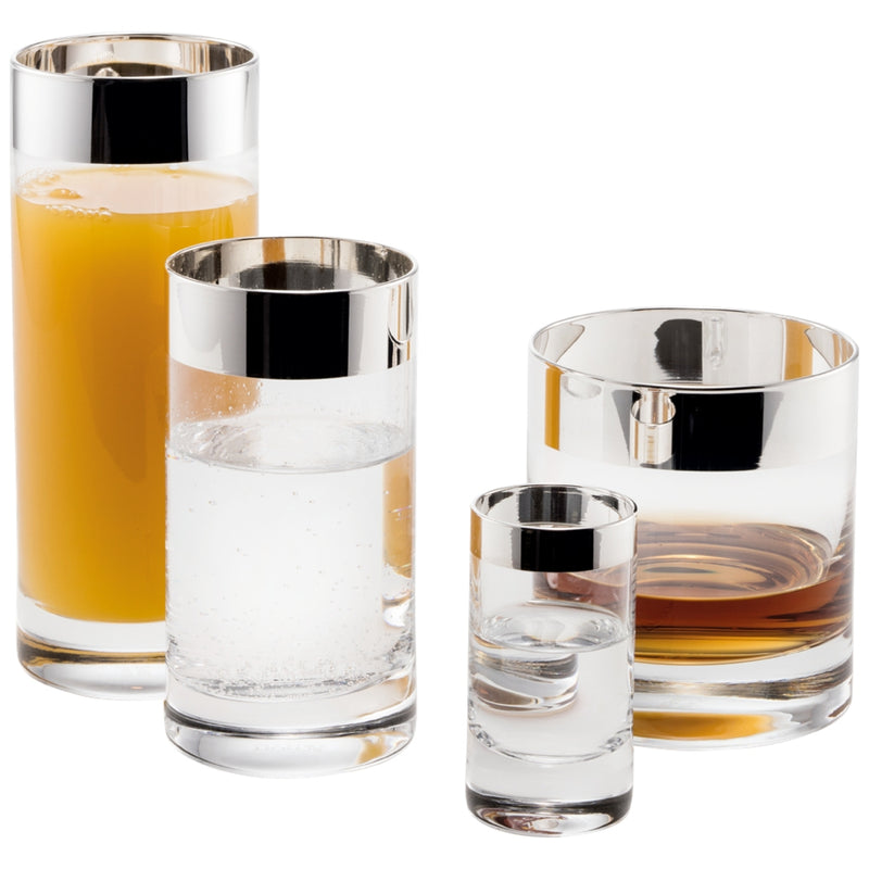 Whisky Glass "Paris" - Fine Silver Decor by Sonja Quandt