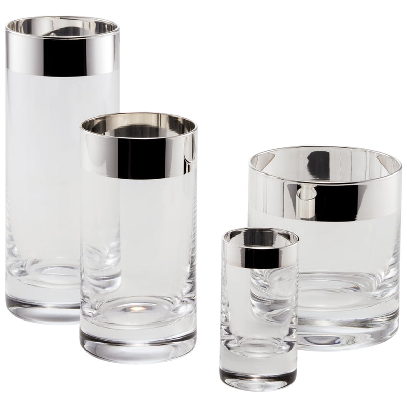 Whisky Glass "Paris" - Fine Silver Decor by Sonja Quandt