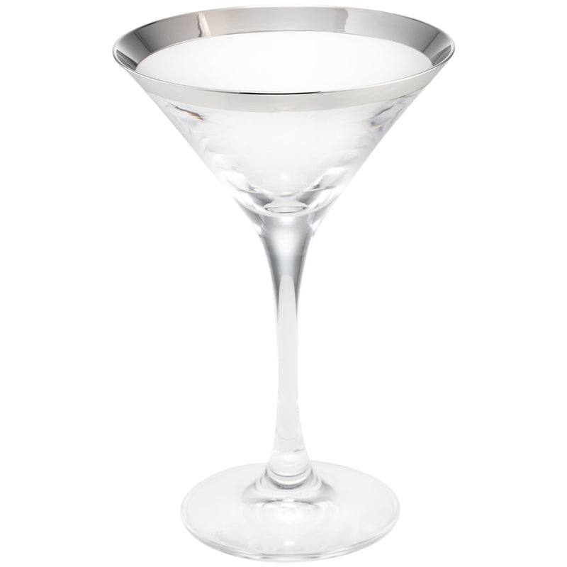 Cocktail Glass "Classico" - Fine Silver Decor by Sonja Quandt