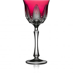 Luxury Water Glass in Raspberry Crystal – Captiva by Varga Crystal