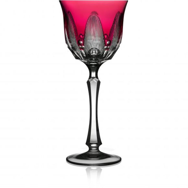 Luxury Water Glass in Raspberry Crystal – Captiva by Varga Crystal