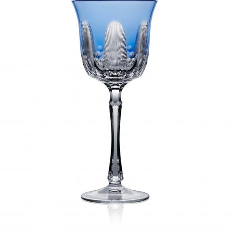 Luxury Water Glass in Sky Blue Crystal – Captiva by Varga Crystal