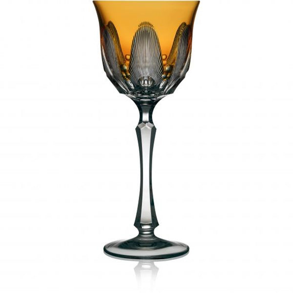 Luxury Water Glass in Amber Crystal – Captiva by Varga Crystal