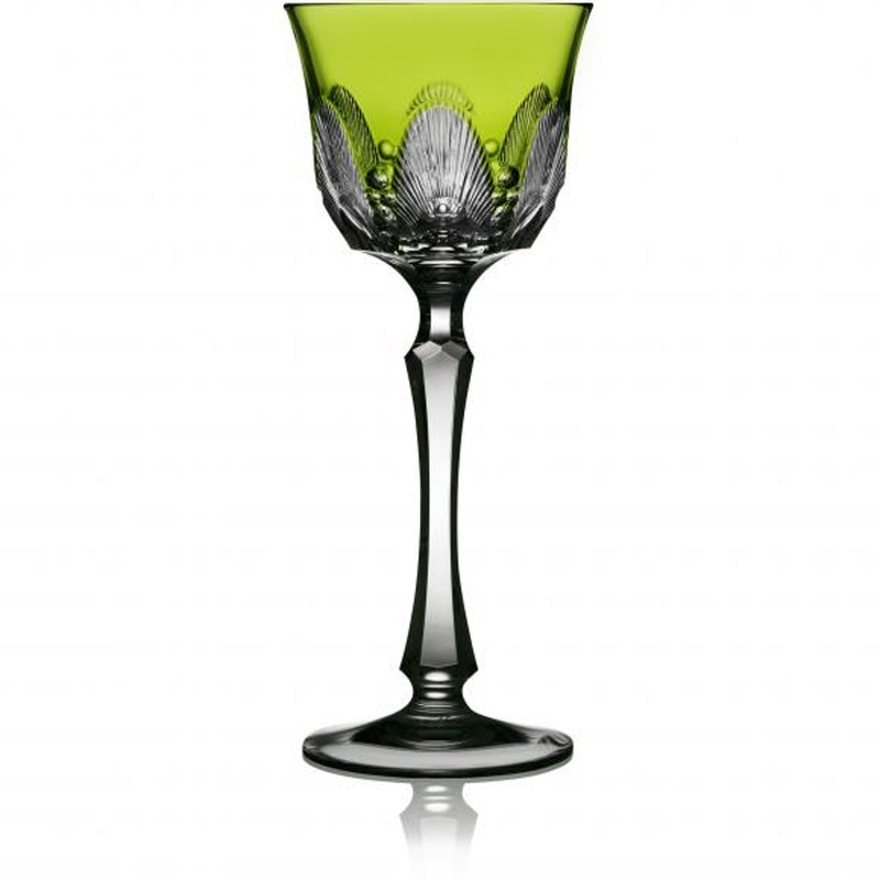 Captiva Yellow-Green Wine Glass