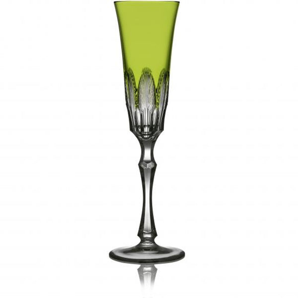 Captiva Yellow-Green Champagne Flute