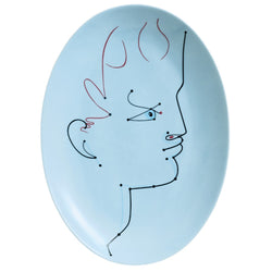 Oval Platter 'Antinoüs' Jean Cocteau by Raynaud
