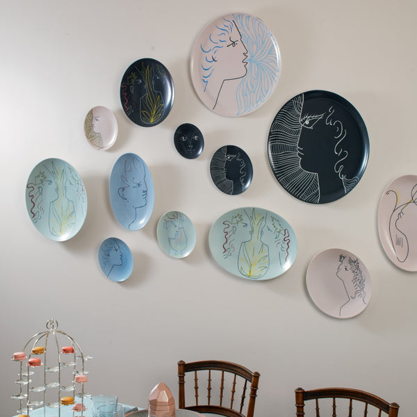 Oval Platter 'Antinoüs' Jean Cocteau by Raynaud