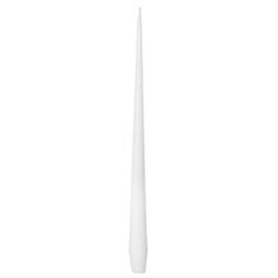 Taper Candle in White Matte (Set of 4)