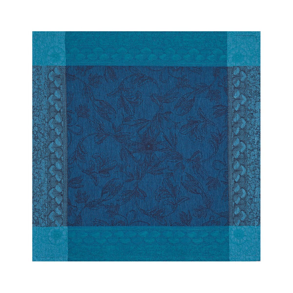 'Symphonie Baroque' Linen Napkin in Blue by Le Jacquard Français | Set of 4
