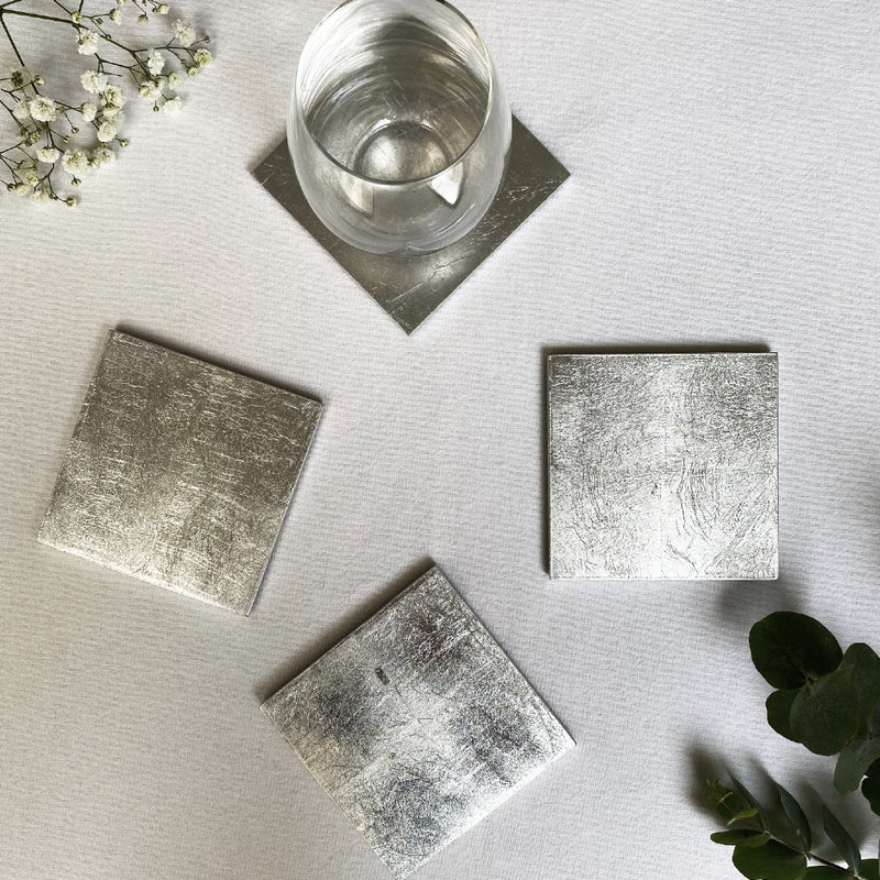 Coaster Silver Leaf in Silver by Posh Trading Company