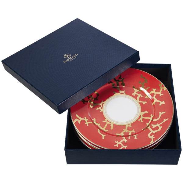 Set of 4 Dessert Plates in a Gift Box - Cristobal Rouge