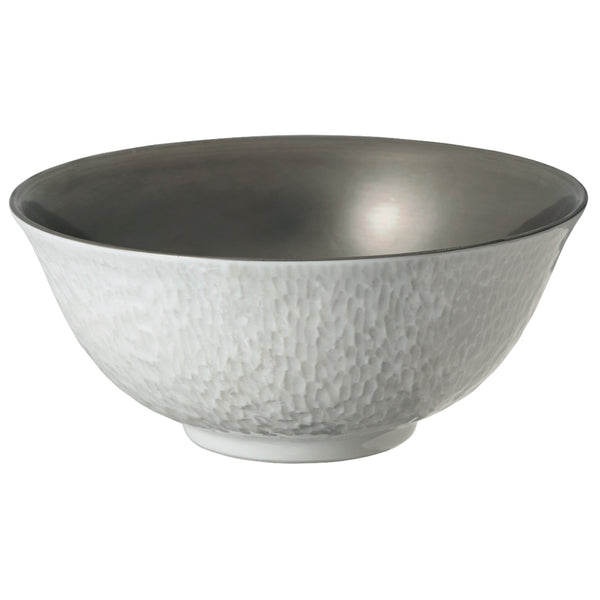 Chinese Soup Bowl Platinum Inside 12 - Minéral Platinum