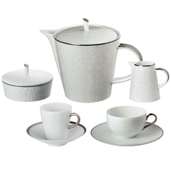 Tea/Coffee Set of 15 Pieces - Minéral Platinum