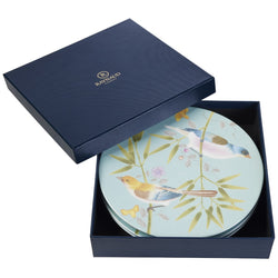 Set of 4 Dessert Plates Turquoise in a Gift Box - Paradis