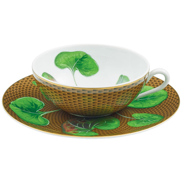 Tea Cup and Saucer Asarum - Trésor Fleuri