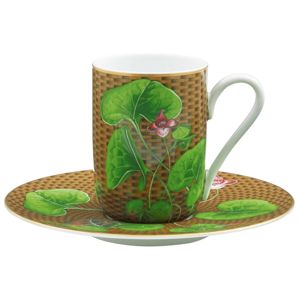 Espresso Cup and Saucer Asarum - Trésor Fleuri