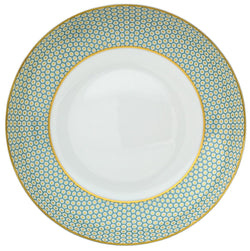 Deep Plate Turquoise Pattern No 3 22 - Trésor
