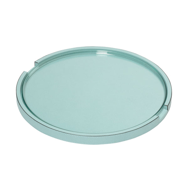 Grourmet Round Serving Tray in Light Blue by Giobagnara