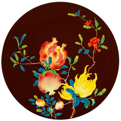 Presentation Plate, Brown Background - Harmonia