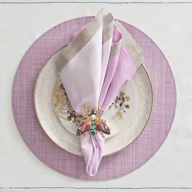 Dip Dye Linen Napkin In Lilac by Kim Seybert