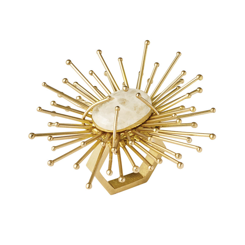 'Flare' Napkin Ring in Gold by Kim Seybert | Set of 4