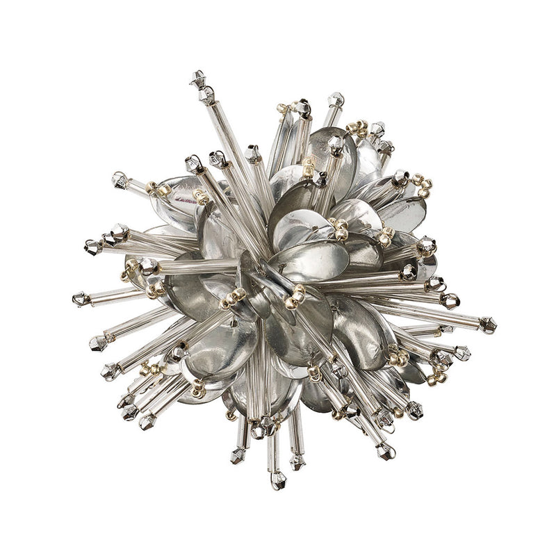 Starburst Napkin Ring in Metallic Silver by Kim Seybert