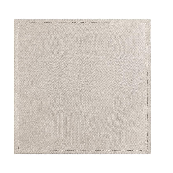 'Portofino' Linen Napkin in Beige Linen by Le Jacquard Français | Set of 4