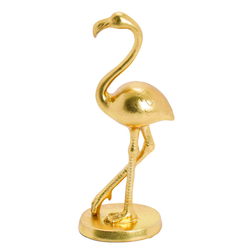 Resin Decorative Flamingo Bird in Gold