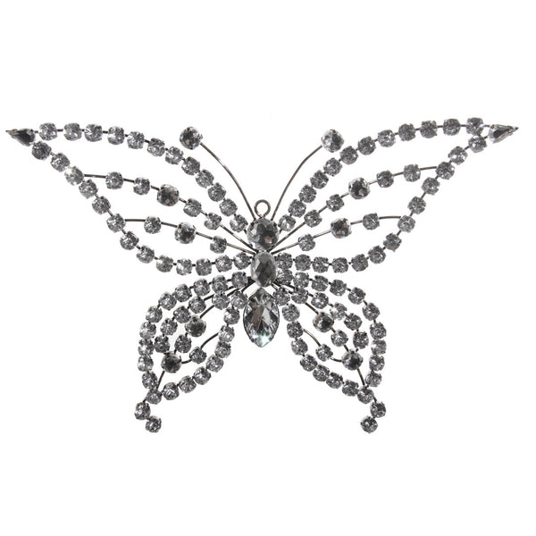 Bejewelled Butterfly with Clear Crystals