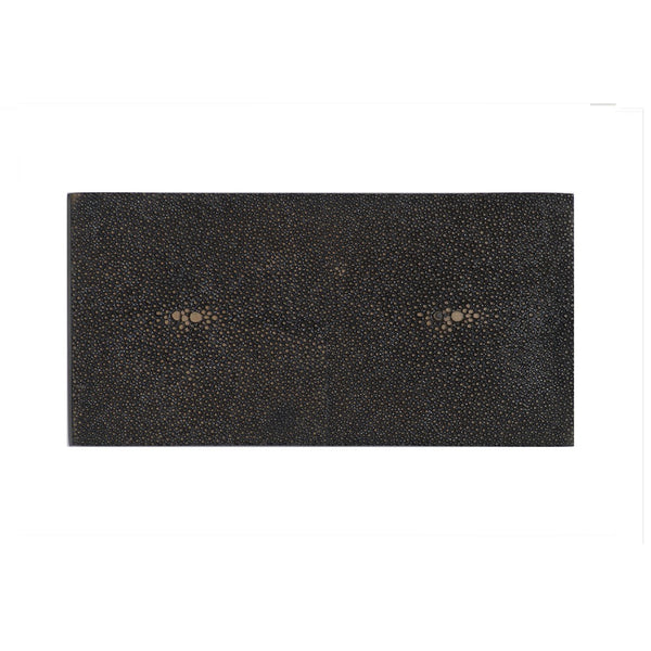 Double Coaster Faux Shagreen in Chocolate by Posh Trading Company